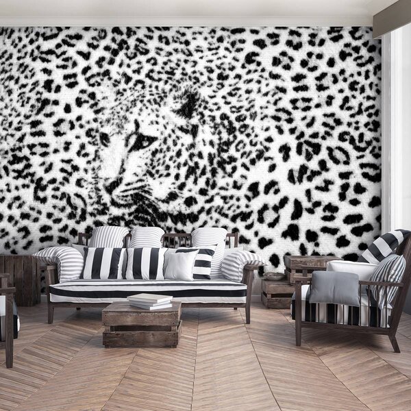 Fototapet - Albnegru gepard (152,5x104 cm)