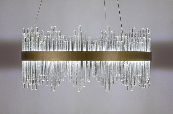 Rabalux Mabel lampă suspendată x36 W transparent-auriu 72227