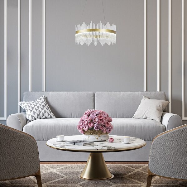 Rabalux Mabel lampă suspendată x36 W transparent-auriu 72227