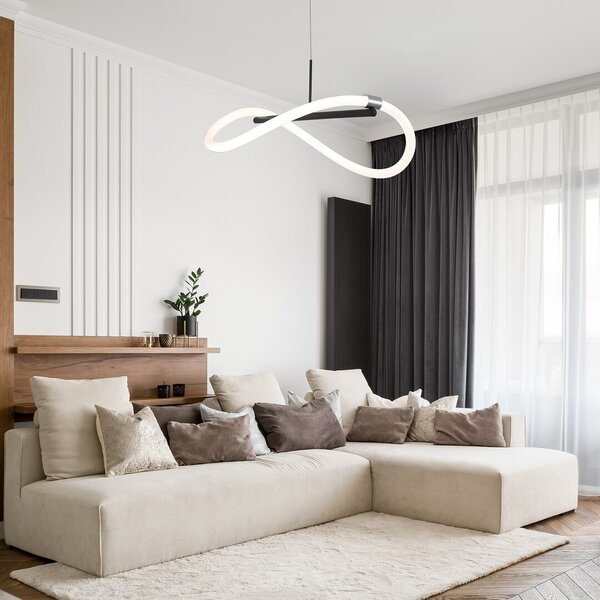 Rabalux Serena lampă suspendată 1x15 W alb-negru 72252