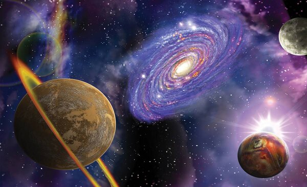 Fototapet - Planete cosmice (152,5x104 cm)