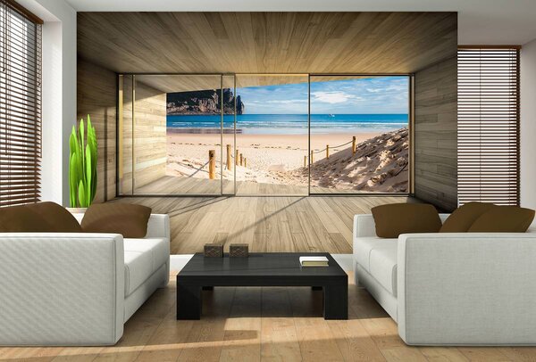 Fototapet - Privire spre plaja (152,5x104 cm)