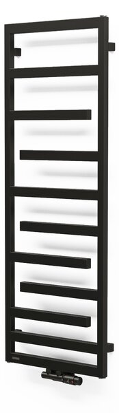 Oltens Flamma calorifer de baie decorativ 139x50 cm negru mat 55016300