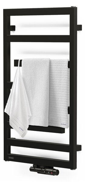 Oltens Flamma calorifer de baie decorativ 88x50 cm negru mat 55014300