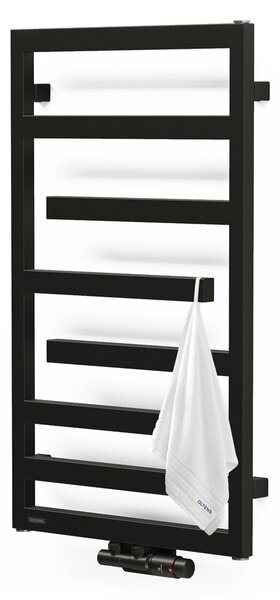 Oltens Flamma calorifer de baie decorativ 88x50 cm negru mat 55014300