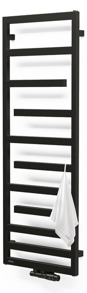 Oltens Flamma calorifer de baie decorativ 139x50 cm negru mat 55016300