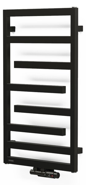 Oltens Flamma calorifer de baie decorativ 88x50 cm negru mat 55014300