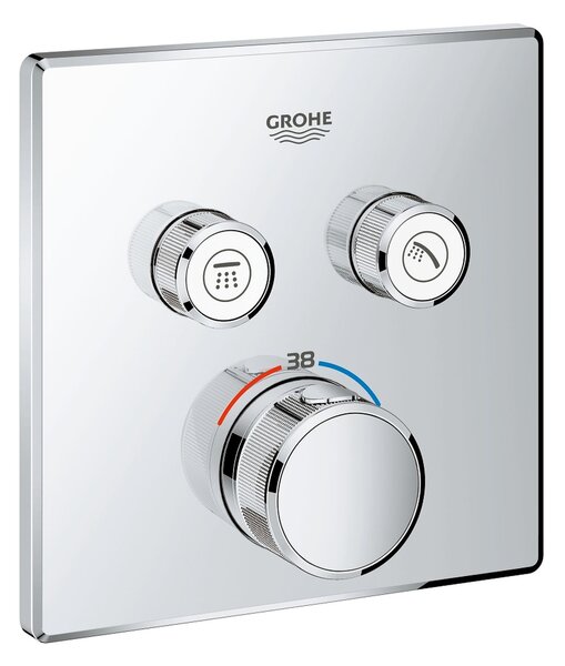 Grohe Grohtherm SmartControl baterie cadă-duș ascuns da StarLight Chrome 29124000
