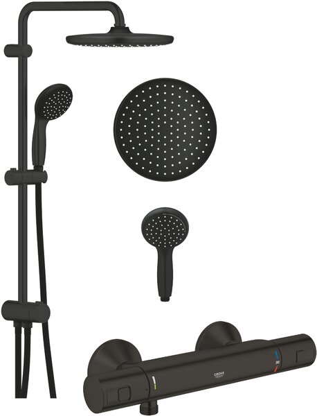 Set set de duș Grohe Vitalio Start System 266802431, baterie de duș Grohe Precision 345942430