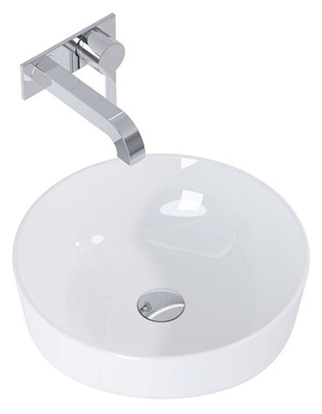 Elita Lorca lavoar 41.5x41.5 cm rotund de blat alb luciu RE040420048060