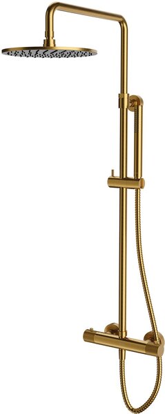Omnires Contour set de duș perete cu termostat auriu CT8044GLB