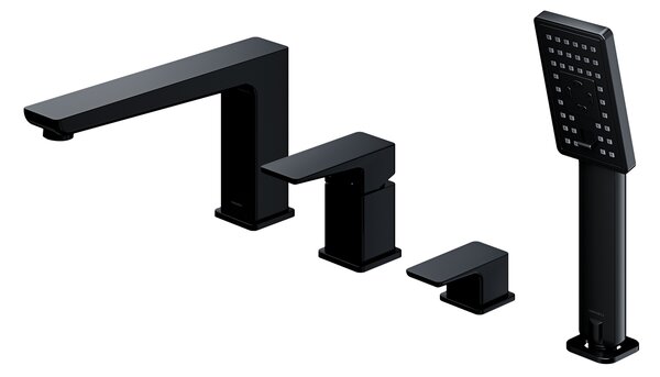 Omnires Parma baterie cadă-duș cadă negru PM7432BL
