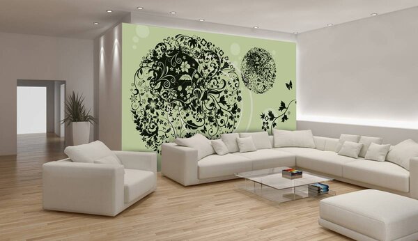 Fototapet - Arta florală - abstract (152,5x104 cm)