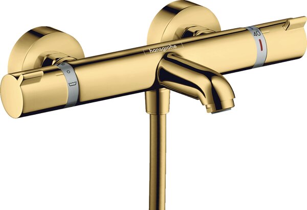 Hansgrohe Ecostat baterie cadă-duș perete cu termostat auriu 13114990