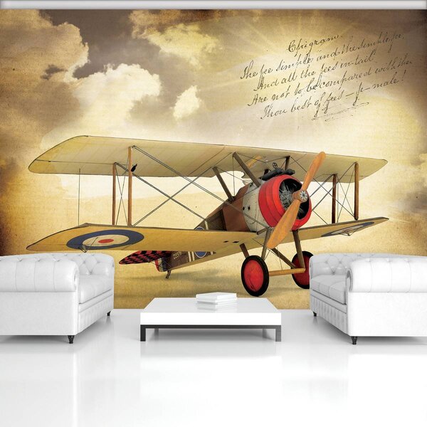 Fototapet - Vintage avion (152,5x104 cm)