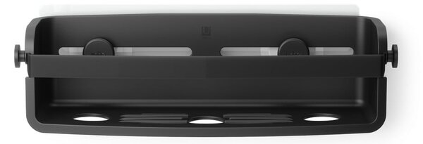 Raft pentru baie negru autoadeziv din plastic Flex Adhesive – Umbra
