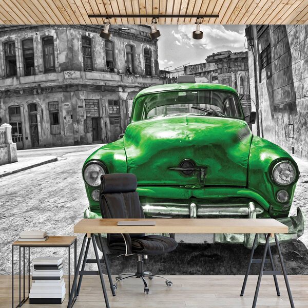 Fototapet - Mașina Vintage Cubaneză (152,5x104 cm)