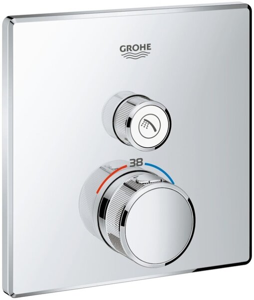 Grohe Grohtherm SmartControl baterie de duș ascuns cu termostat StarLight Chrome 29123000