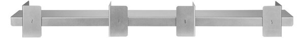 Raft argintiu din metal 120 cm Tivo – noo.ma