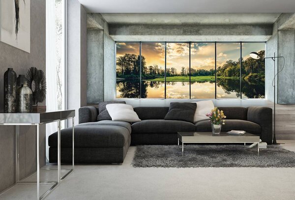 Fototapet - Privire spre lac (152,5x104 cm)