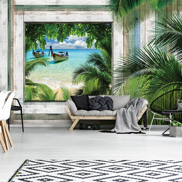 Fototapet - Plajă, mare, nisip (152,5x104 cm)
