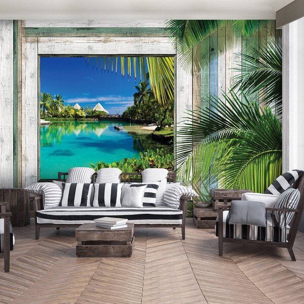 Fototapet - Plajă, mare, nisip (152,5x104 cm)