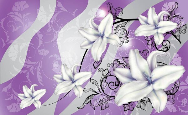 Fototapet - Flori (152,5x104 cm)