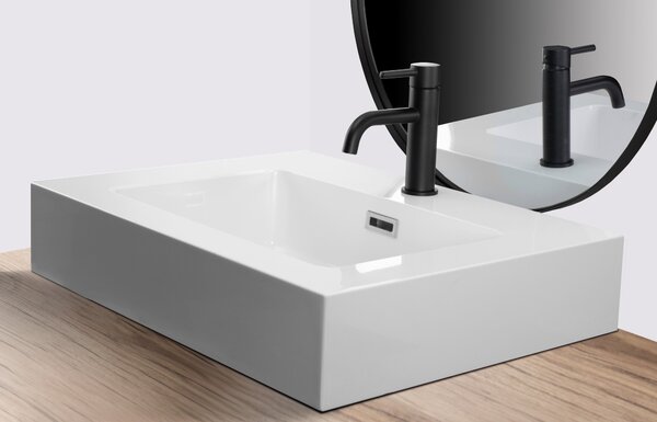 Rea Alison, chiuveta blat 610x460x120 mm, alb lucios, REA-U6021