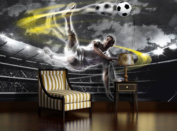 Fototapet - Fotbalistul în acțiune (152,5x104 cm)