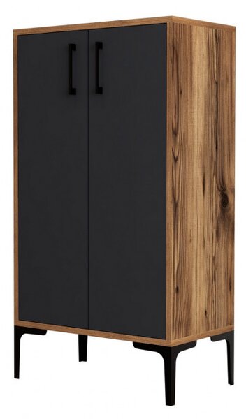 Dulap Pantofi Model Kylan, Nuc/Antracit