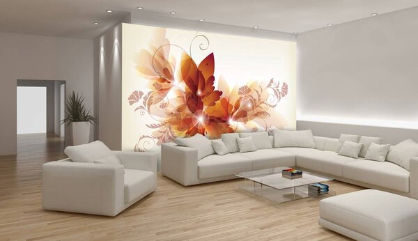 Fototapet - Arta din flori - abstact (152,5x104 cm)