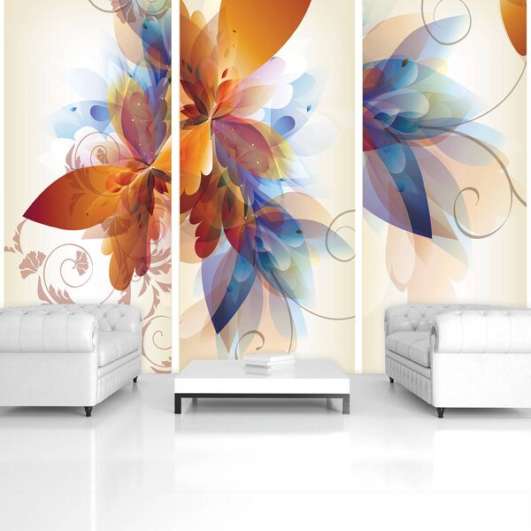 Fototapet - Arta din flori - abstact (152,5x104 cm)