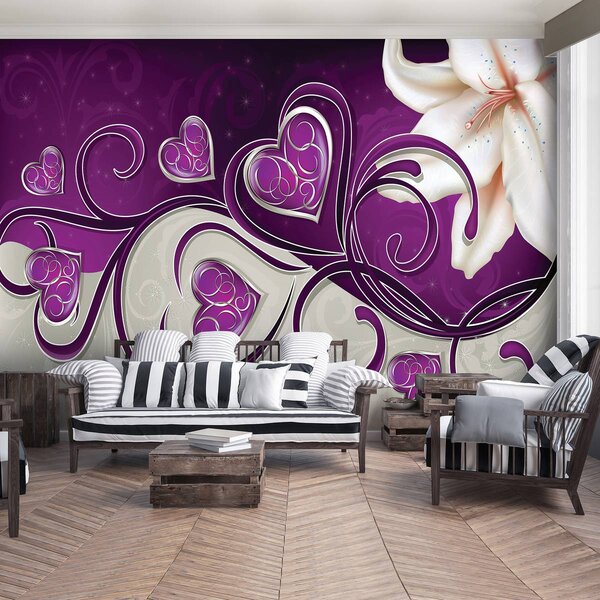 Fototapet - Arta florală - abstract (152,5x104 cm)