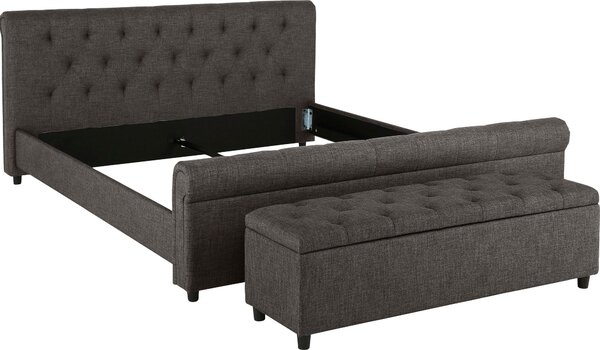 Pat tapitat Goronna gri 180/200 cm