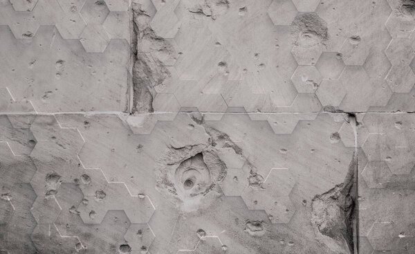 Fototapet - Hexagon (254x184 cm)