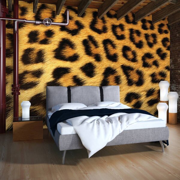 Fototapet - Fibre de păr de leopard (152,5x104 cm)