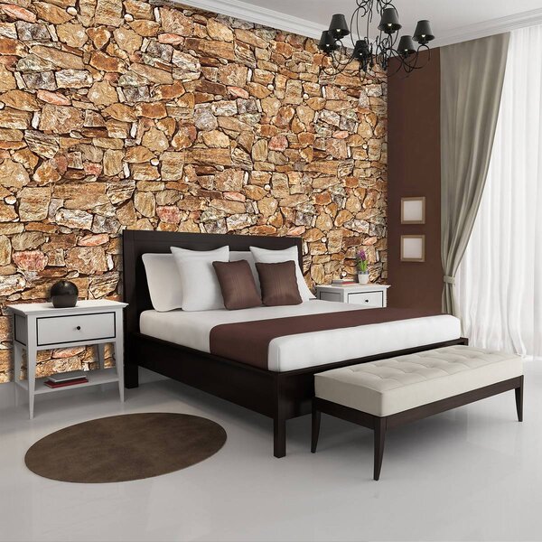 Fototapet - Stone Wall Rock (152,5x104 cm)
