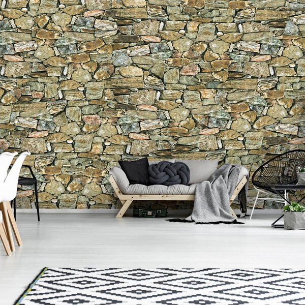 Fototapet - Stone Wall Rock (152,5x104 cm)