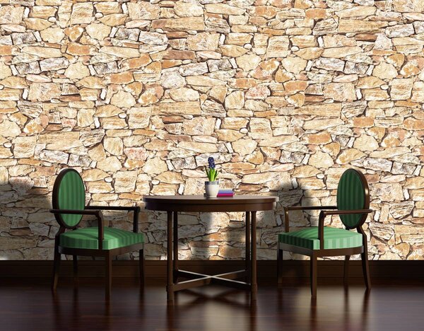 Fototapet - Stone Wall Rock (152,5x104 cm)