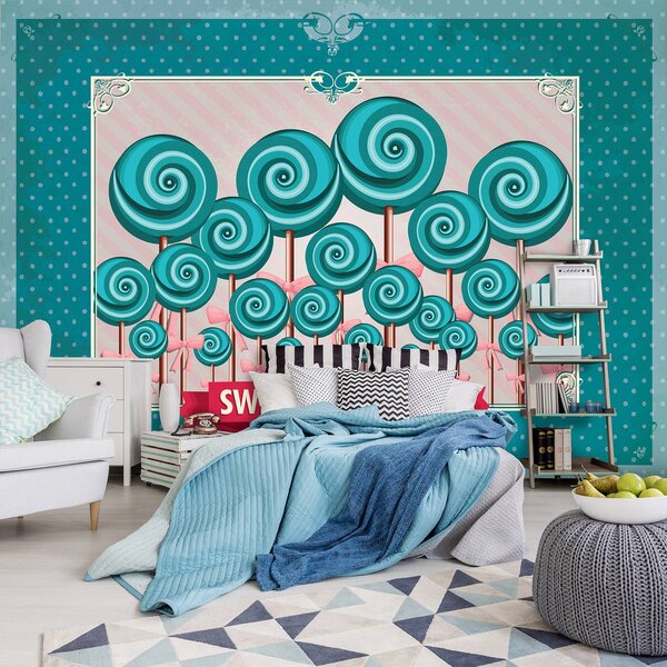 Fototapet - Sweet Pin Up Lollies (152,5x104 cm)