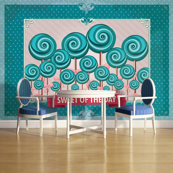 Fototapet - Sweet Pin Up Lollies (152,5x104 cm)