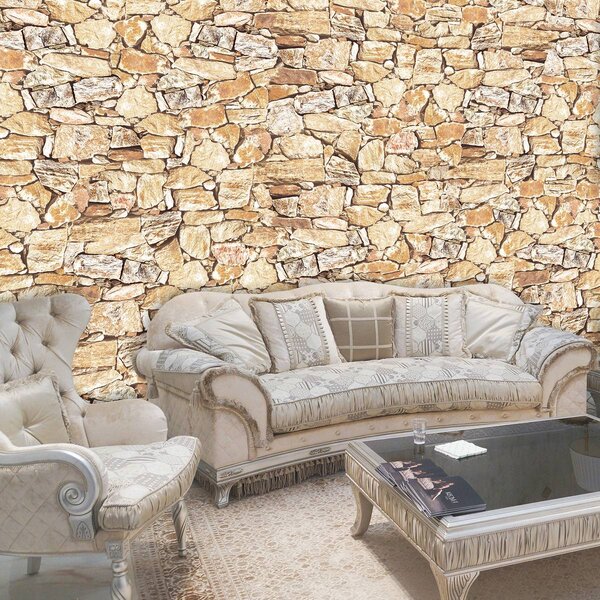 Fototapet - Stone Wall Rock (152,5x104 cm)