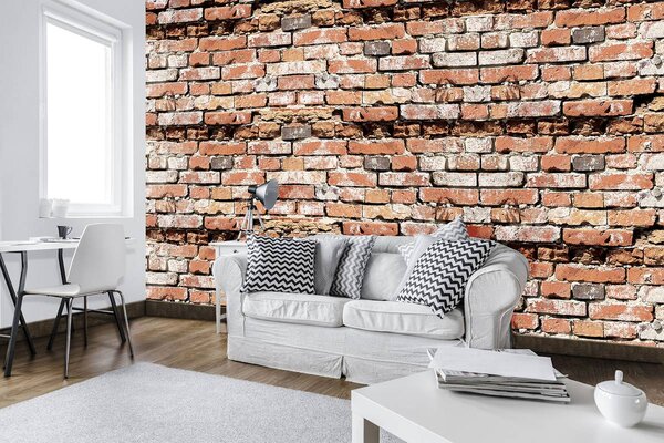 Fototapet - Red Brickwall (152,5x104 cm)