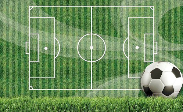 Fototapet - Teren de fotbal (152,5x104 cm)