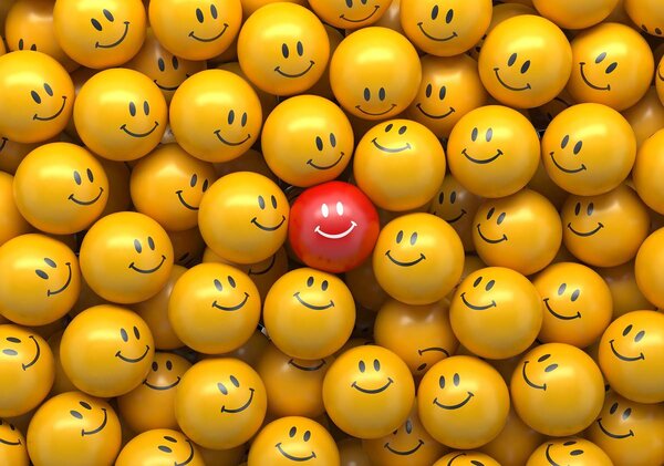 Fototapet - emoticoane vesele (152,5x104 cm)