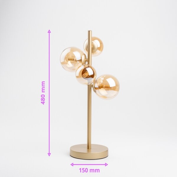 Lampă LED de masă Brilagi MILLA 4xG9/3W/230V auriu