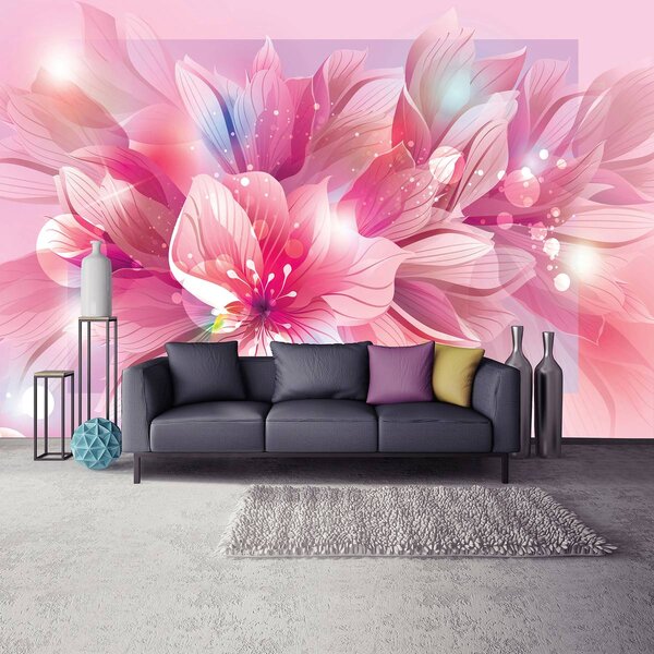 Fototapet - Arta florală - abstract (152,5x104 cm)