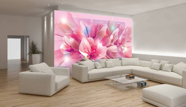Fototapet - Arta florală - abstract (152,5x104 cm)