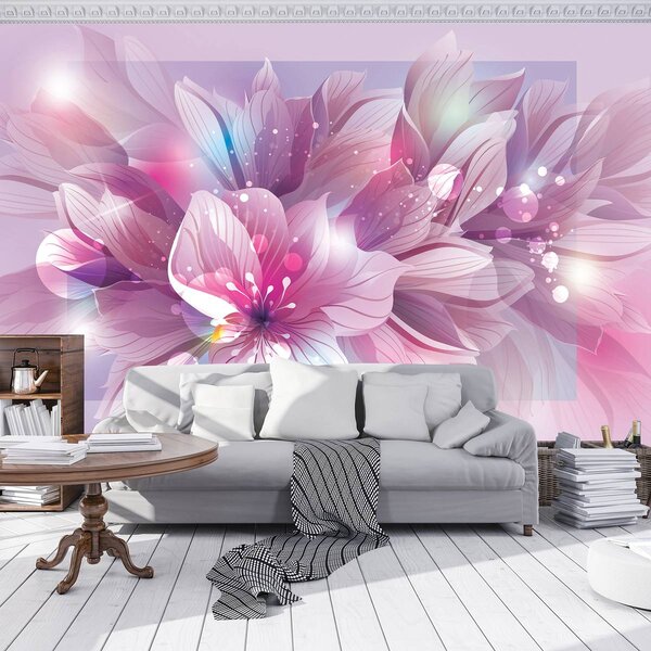 Fototapet - Arta florală - abstract (152,5x104 cm)