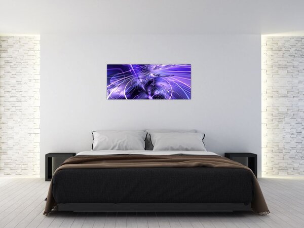 Tablou abstracție tehnică (120x50 cm)